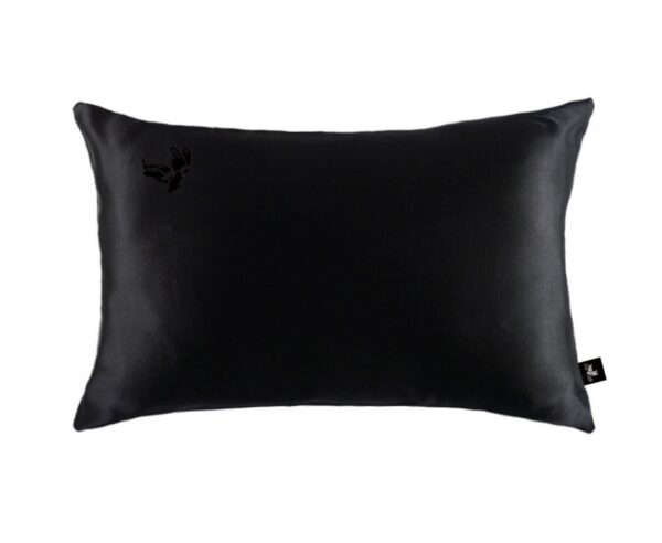 Black Mulberry Silk Pillowcase - Handmade High Quality 19-Momme 100% Pure Mulberry Silk Pillowcase product image