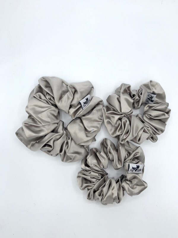 Silk Scrunchie Gift Set In Cheap Price - Pack of 3 Scrunchies!(2 medium 1Large) product image 2