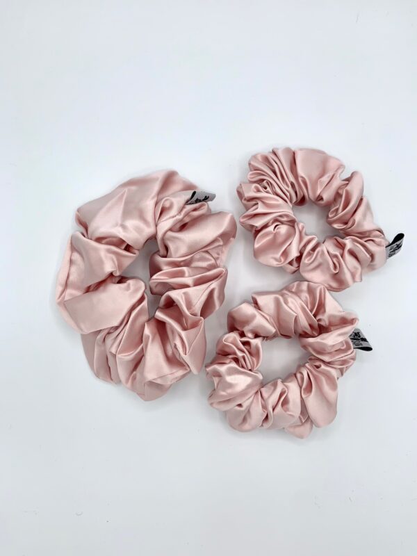 Silk Scrunchie Gift Set In Cheap Price - Pack of 3 Scrunchies!(2 medium 1Large) product image 3