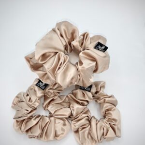 Silk Scrunchie Gift Set In Cheap Price - Pack of 3 Scrunchies!(2 medium 1Large) product image