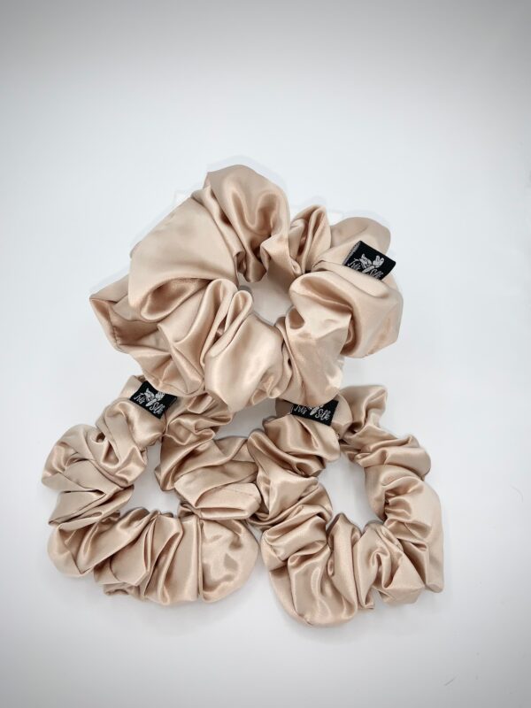 Silk Scrunchie Gift Set In Cheap Price - Pack of 3 Scrunchies!(2 medium 1Large) product image